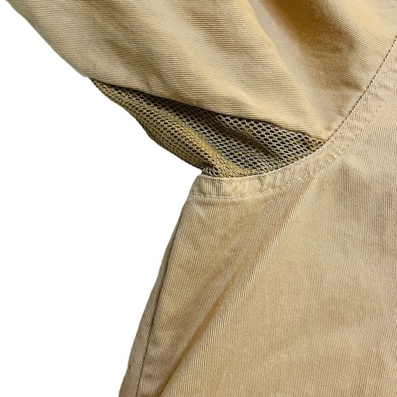 Flint River Outdoor Wear XXL Mens Hunting Shirt Tan w/Camo Right Rifle Padding - Picture 7 of 16